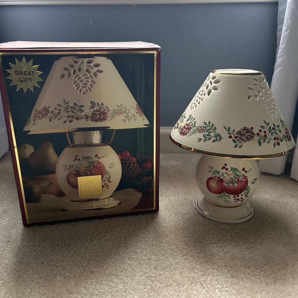 Lenox Boxwood & Pine Candle Lamp